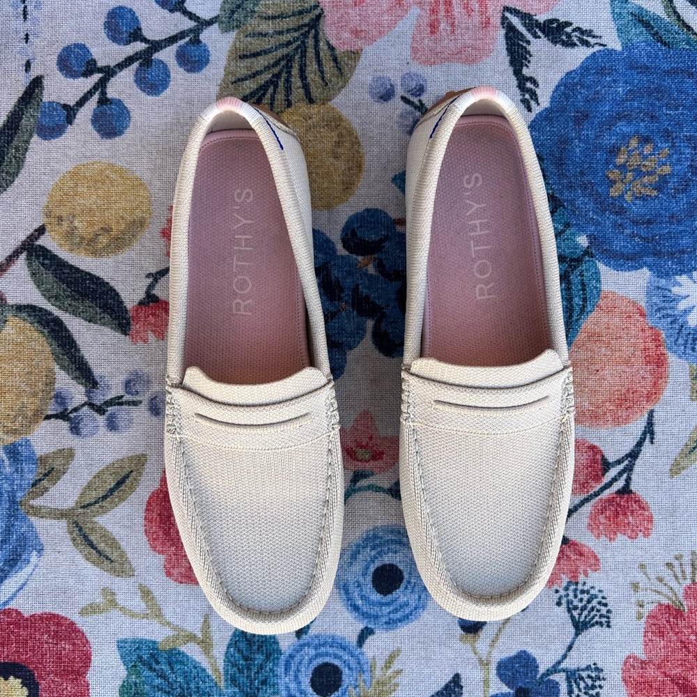 Rothy's Ivory Loafers- like new!